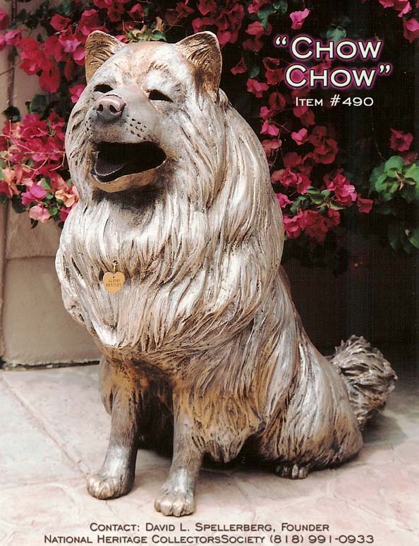 chow chow statues, chow chow statue