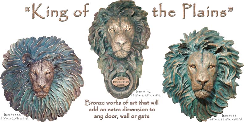 King of the Plains lion sculpture