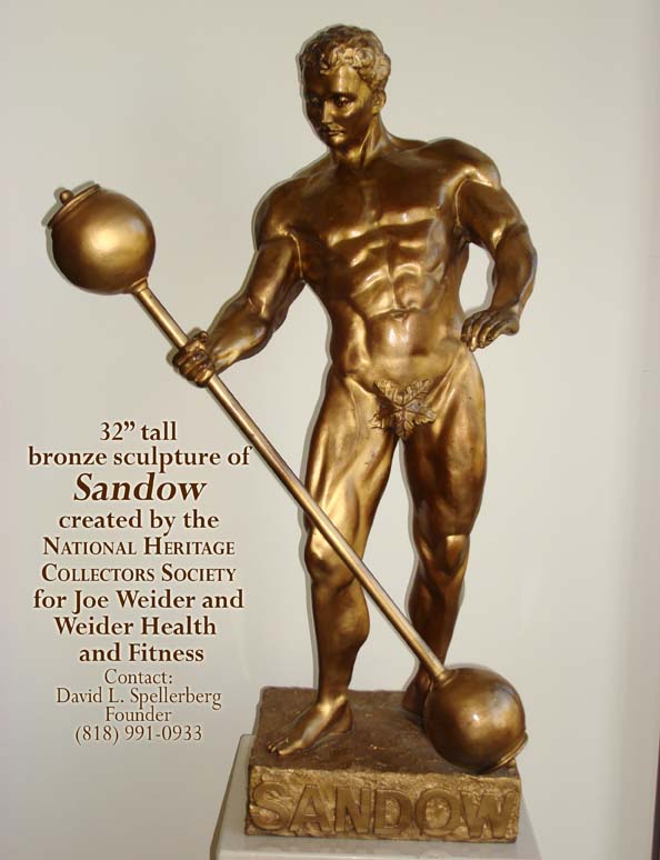 Eugen Sandow bronze sculpture