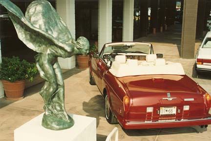 Rolls Royce sculpture, Rolls Royce hood ornament statue, Rolls Royce hood ornament sculpture