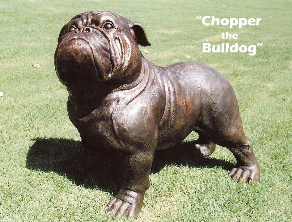 bulldog statue, bulldog statues, bulldog sculptures