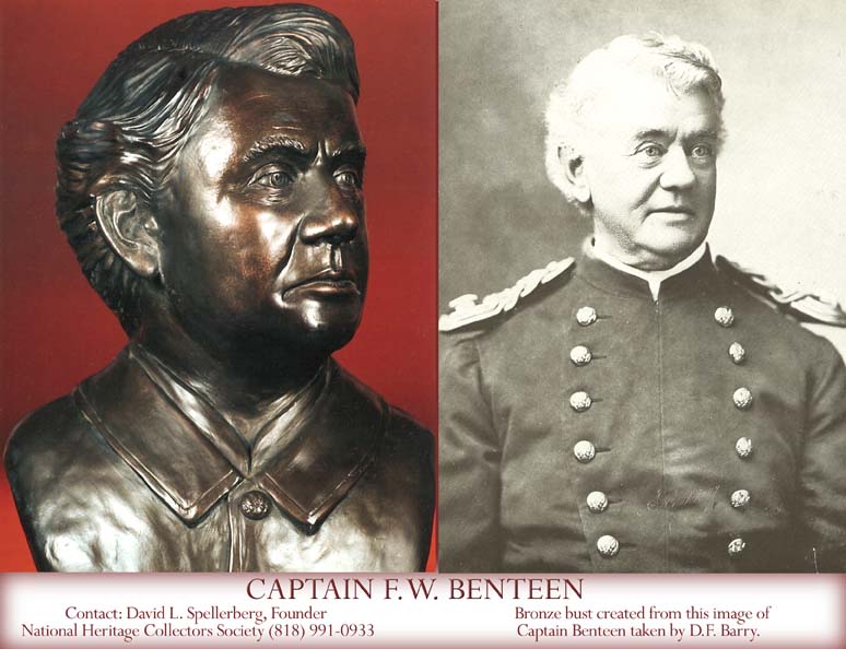 Captain Benteen sculpture