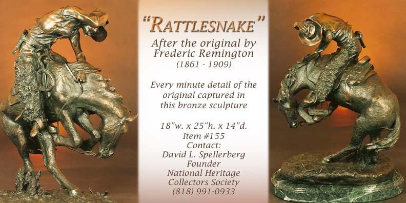 Rattlesnake Remington sculpture
