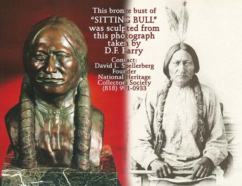 Sitting Bull indian statue, wesstern statue, western sculpture