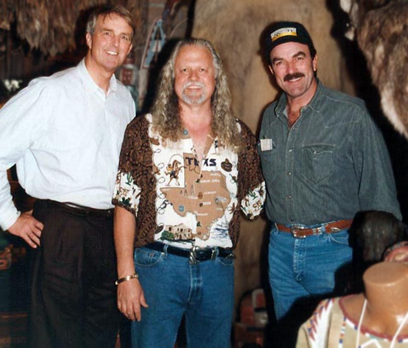 Tom Selleck with his brother Bob and N.H.C.S. founder David Spellerberg